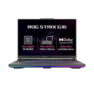 ASUS ROG Strix G16/G614PR-RV162Z/R9-8940HX/16"/WUXGA/32GB/1TB/RTX 5070Ti/bez OS/Gray/2R