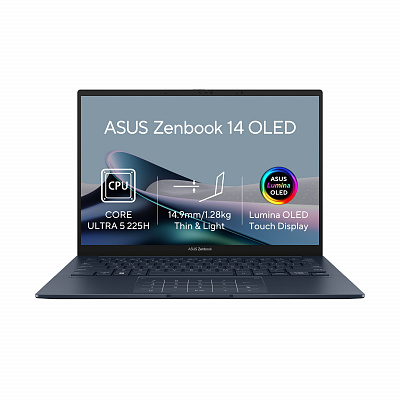 ASUS Zenbook 14/UX3405CA-OLED1676WZ/U5-225H/14"/WUXGA/T/16GB/512GB/Intel int/W11H/Blue/2R