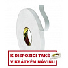 3M 9508W Nastro biadesivo in schiuma di montaggio, bianco 12 mm x 66 m