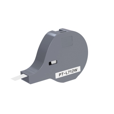 P700 L712W, 12mm x 8m, bianco nastro