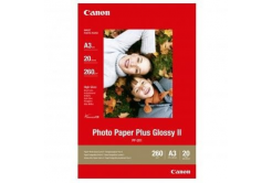Canon Photo Paper Plus Glossy PP-201 2311B020, 260 g/m2, A3, 20pz, lucido, getto d'inchiostro, bianco, carta fotografica