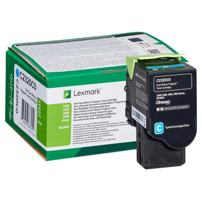 Lexmark C2320C0 ciano (cyan) toner originale
