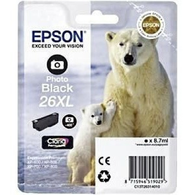 Epson T26314012, T263140, 26XL foto nero (photo black) cartuccia originale