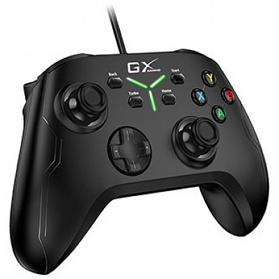 Gamepad Genius GX Gaming MaxFire GX-21UV, 18 tasti, USB/PS3/PS4, nero