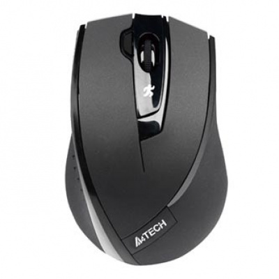 A4Tech Mouse G9-730FX-1, 2000DPI, 2.4 [GHz], ottica, 4sp\., senza fili, nero, 1 pz AA, classico, V-Track