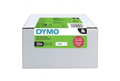 Dymo D1 2231632, 12mm x 7m, testo nera / sfondo bianco, nastro originale, 20pz