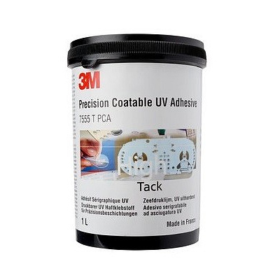 3M 7555 T PCA Adesivo attivato dai raggi UV, 1 litro