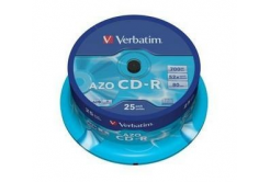 VERBATIM CD-R(25-Pack)Spindle/Crystal/DLP/52x/700MB