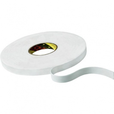 3M 9508W Schiuma di montaggio nastro biadesivo, bianco, 9 mm x 66 m