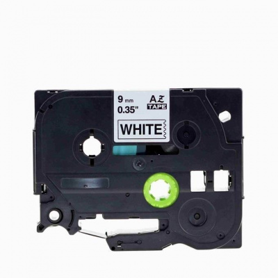 Nastro compatibile con Brother TZe-V221, 9mm x 5,5m, testo nera / sfondo bianco, vinile