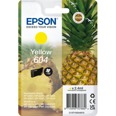 Epson 604 T10G440 C13T10G44010 giallo (yellow) cartuccia originale