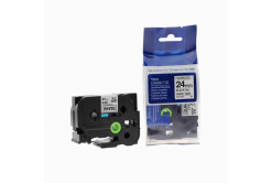 Nastro compatibile con Brother TZ-FX251/TZe-FX251, 24mm x 8m, flexi, testo nera/sfondo bianco
