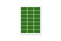 Etichette autoadesive 63,5 x 29,6 mm, 27 etichette, A4, 20 fogli, verde
