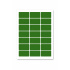 Etichette autoadesive 63,5 x 29,6 mm, 27 etichette, A4, 20 fogli, verde