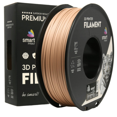 Smart Print FG-S164-E1, 3D filamento, PLA, 1,75mm, 1000g, Marrone chiaro (Light brown)