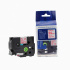 Nastro compatibile con Brother TZ-252 / TZe-252, 24mm x 8m, testo rossa / sfondo bianco