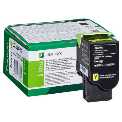 Lexmark C2320Y0 giallo (yellow) toner originale