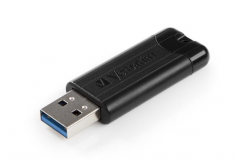 VERBATIM Flash Disk 256GB PinStripe USB 3.0, nero