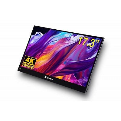 Verbatim PM-17-4K Monitor portatile touch 17,3", 4K Ultra HD, Metal Housing