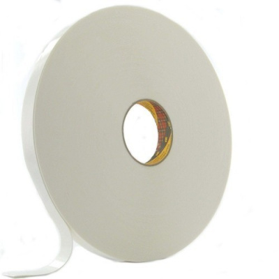 3M 9529W Nastro biadesivo in schiuma, bianco, 25 mm x 3 m