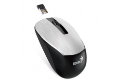 Genius Mouse NX-7015 31030019404, 1600DPI, 2.4 [GHz], ottica, 3sp\., senza fili USB, argento, AA