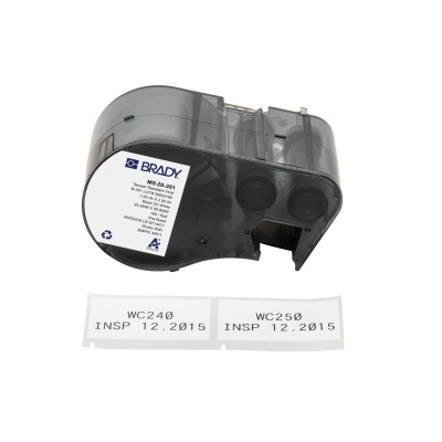 Brady M5-20-351 / 170857, 25.40 mm, Vinyl, testo nera / sfondo bianco