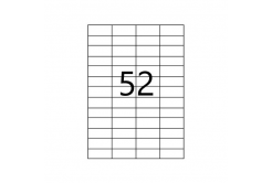 Etichette autoadesive 52,5 x 21,2 mm, 52 etichette, A4, 100 fogli