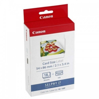 Canon KC-18IF 7741A001, 86x54mm, 18pz bianco etichette