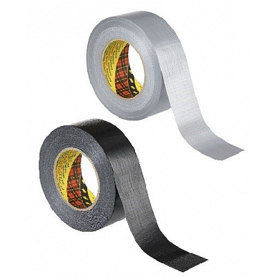 3M 2904 Duct Tape Nastro telato universale resistente, 2 colori 48 mm x 50 m argento/silver