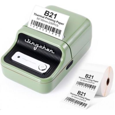 Niimbot B21 Smart 1AC19031602 stampante di etichette, verde + rotolo di etichette