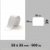 Niimbot 1EA01204102, 50x30mm, 900pz, bianco etichette autoadesive