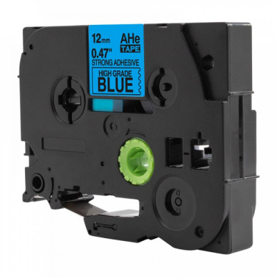 Nastro compatibile con Brother TZ-S531 / TZe-S531, 12mm x 8m, extr.adh. testo nera / nastro blu