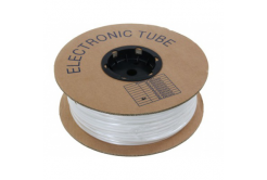 Tubo termorestringente 2:1, senza alogeni, autoestinguente, diametro 4,8/2,4mm, UL, bianco, piatto, 30m