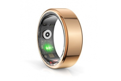 Powerton SMART RING anello intelligente misura 9, dorato, aperto