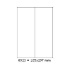 Etichette autoadesive 105 x 297 mm, 2 etichette, A4, 100 fogli