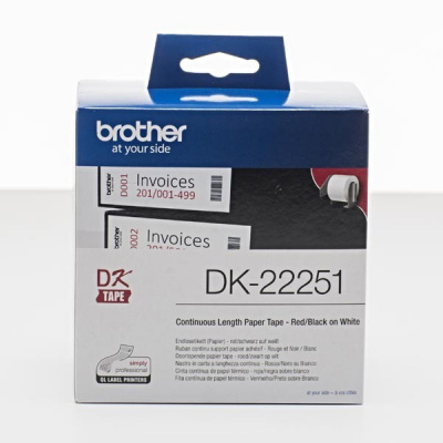 Brother DK-22251, 62mm x 15,24m, rotolo di carta