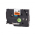 Nastro compatibile con Brother TZ-B41/TZe-B41, segnale 18mm x 8m, testo nera/sfondo arancione