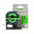 Epson SK12G, 12mm x 5m, testo nera / fluorescente sfondo verde, nastro compatibile