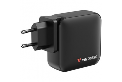 Verbatim GaN 32216, caricatore di rete da viaggio USB 3.0, USB C, grigio, 165 W, forche intercambiabili C,G,A