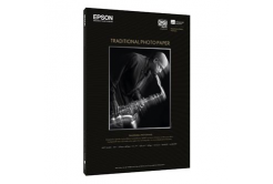 Epson Traditional Photo Paper S045051 C13S045051, 330 g/m2, A3+, 25pz, raso, bianco, carta fotografica