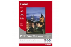 Canon Photo Paper Plus Semi-Glossy 1686B026, 260 g/m2, A3, 20pz, semi-lucido, raso, bianco, carta fotografica