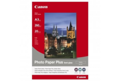 Canon Photo Paper Plus Semi-Glossy, foto papír, pololesklý, saténový, bílý, A3, 260 g/m2, 20