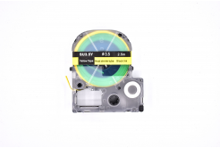 Epson LK-4YBA3 / SU35Y, 3mm x 2,5m, testo nera / sfondo giallo, nastro termicoretraibile compatibile