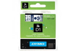 Dymo D1 45011, S0720510, 12mm x 7m testo blu / nastro trasparente, nastro originale