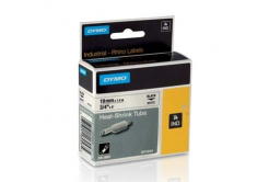 Dymo Rhino 18057, S0718330, 19mm x 1,5m testo nera / sfondo bianco, nastro originale