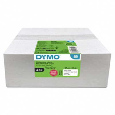 Dymo 2223590, 57mm x 32mm, multifunzionale, rimovibile, bianco, etichette di carta originali, 24 x 1000 pz