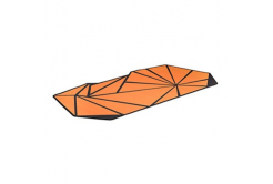 Powerton LIFE FURIA Tappetino per mouse da gaming, con base antiscivolo, arancione