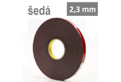 3M VHB™ 4991-F, tl. 2,3 mm; šedá oboustranně lepicí akrylová páska 12 mm x 3 m