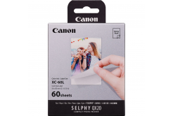 Canon XC-60L 6756C001, 60 pz, sublimazione termica, carta fotografica bianca autoadesiva + pellicola getto d'inchiostro