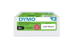 Dymo 2234187, 89mm x 41mm, etichette per nomi, rimovibile, bianco, etichette di carta originali, 6 x 300 pz